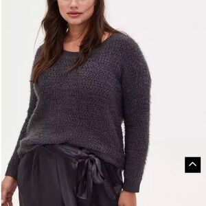 Torrid Popcorn Pullover Drop Shoulder Sweater
